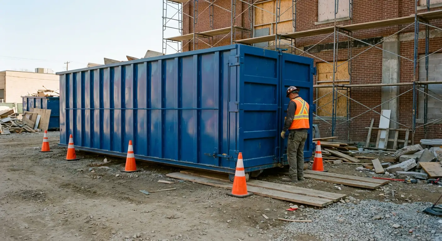 Safety inspection of dumpster placement site in Pasco, WA