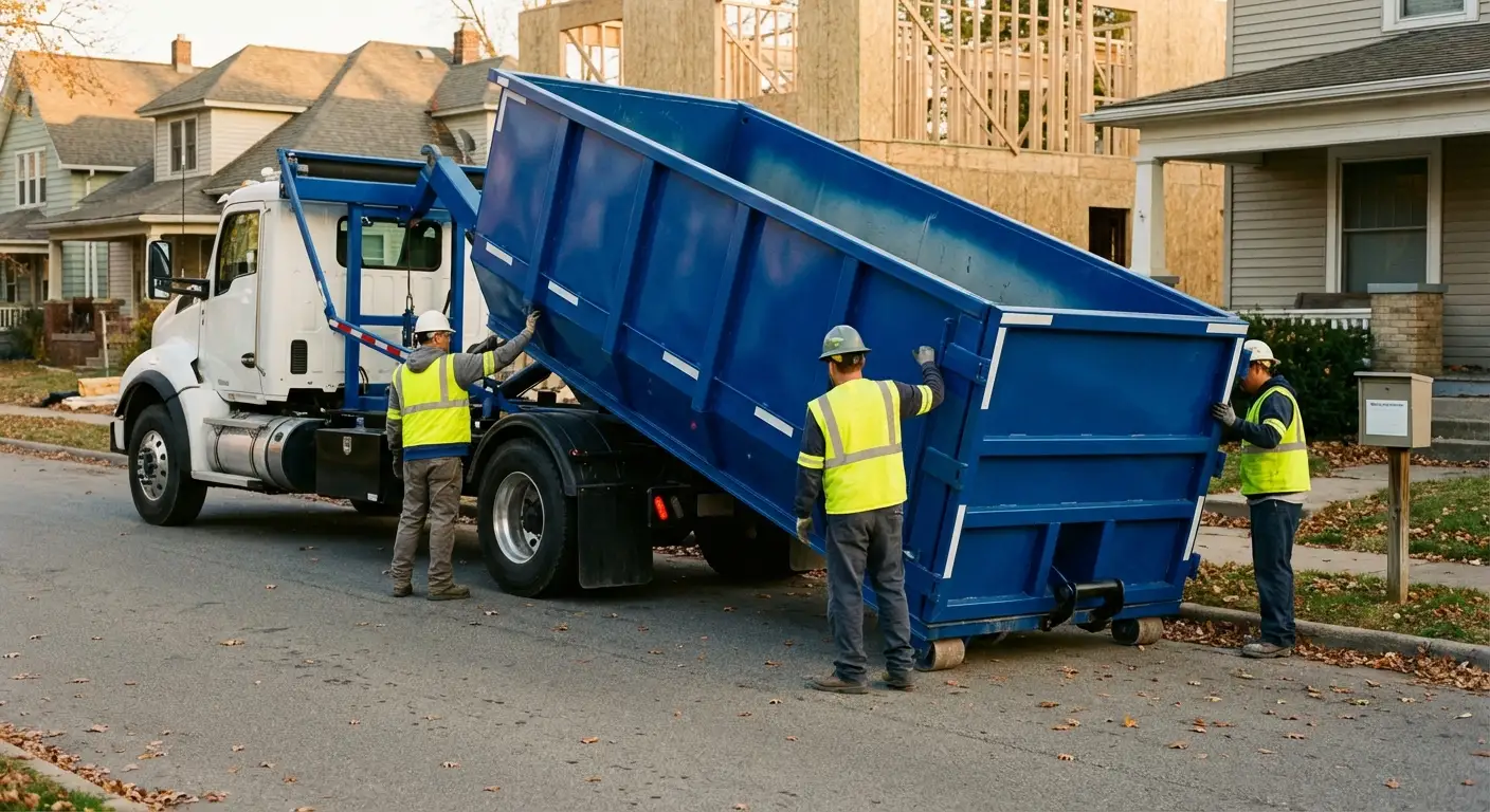 Construction dumpster delivery and waste management in Pasco