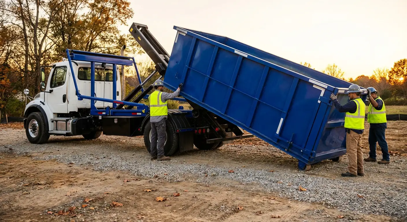 Construction dumpster delivery in Pasco, WA