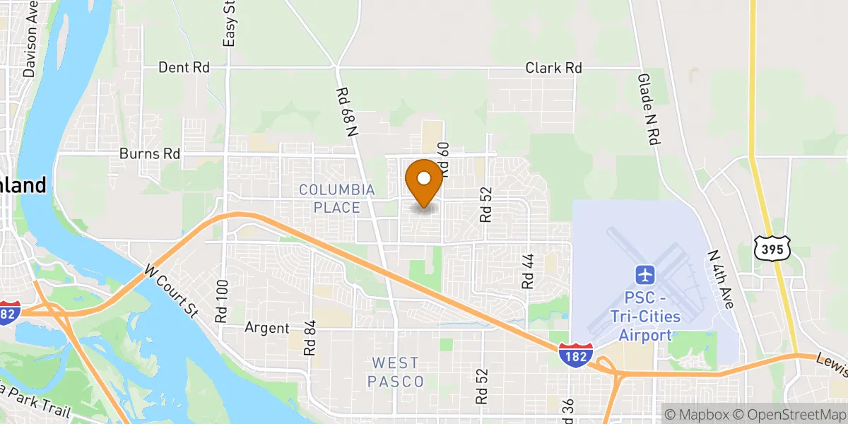 neighborhood map in Pasco, WA